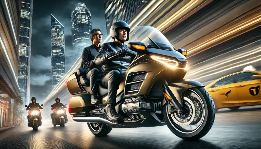 Honda Goldwing mototaxi à paris