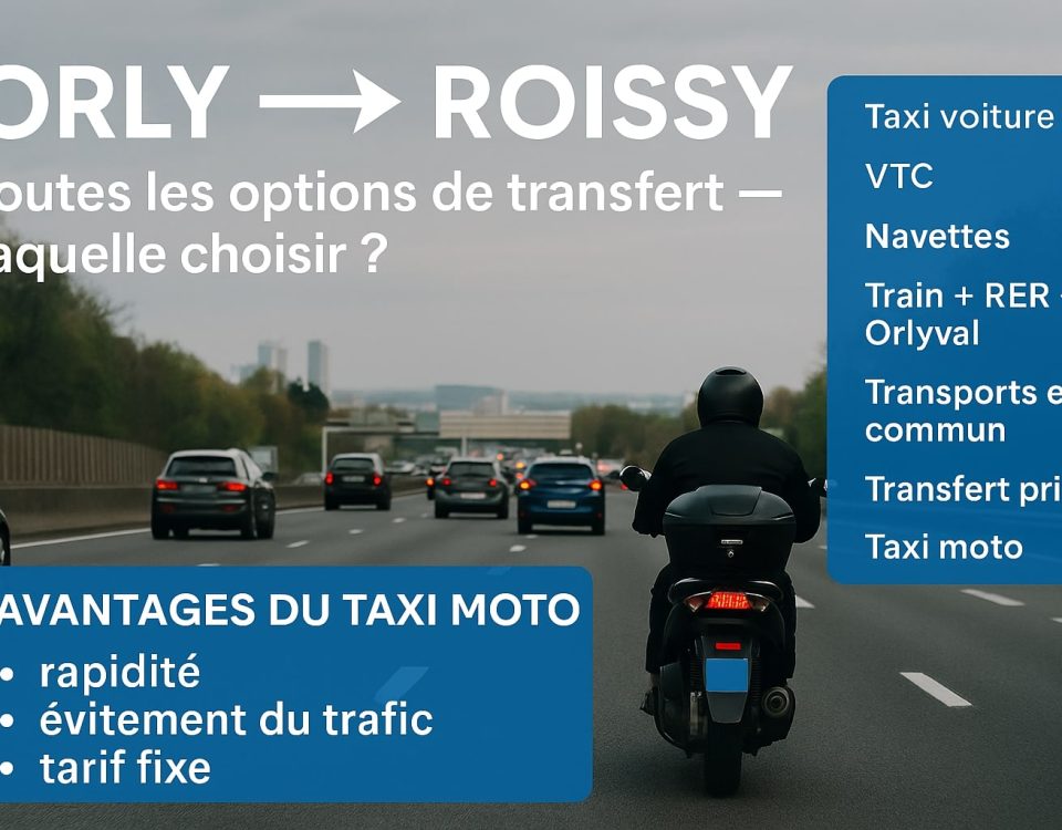 moto taxi orly to cdg