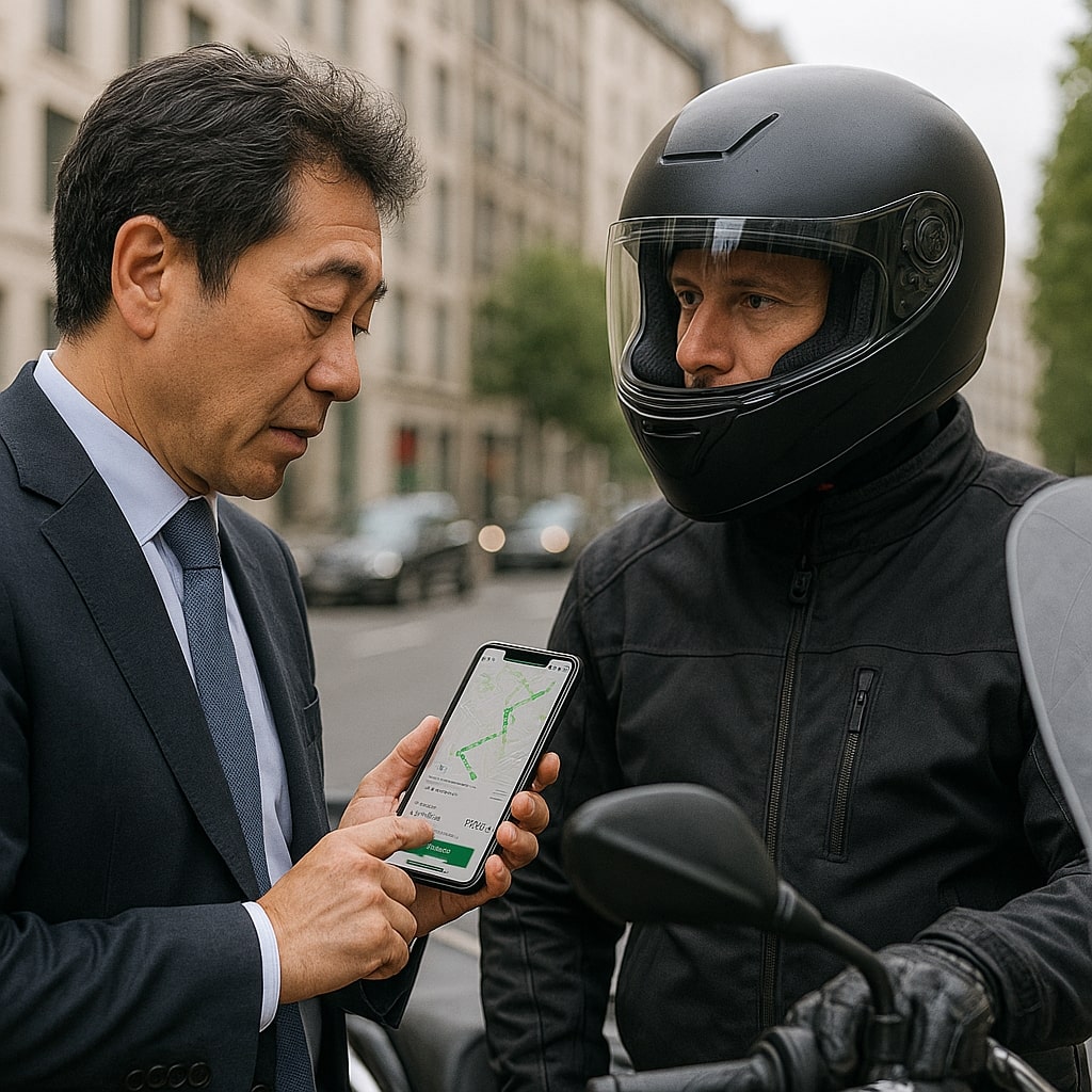 le taxi moto meilleur moyen de transport pour entreprises
